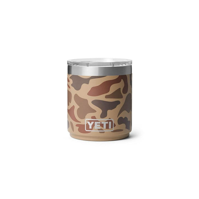 YETI Rambler 10 oz Stackable Lowball 2.0, Vacuum Insulated, Stainless Steel with MagSlider Lid, Wetlands Camo