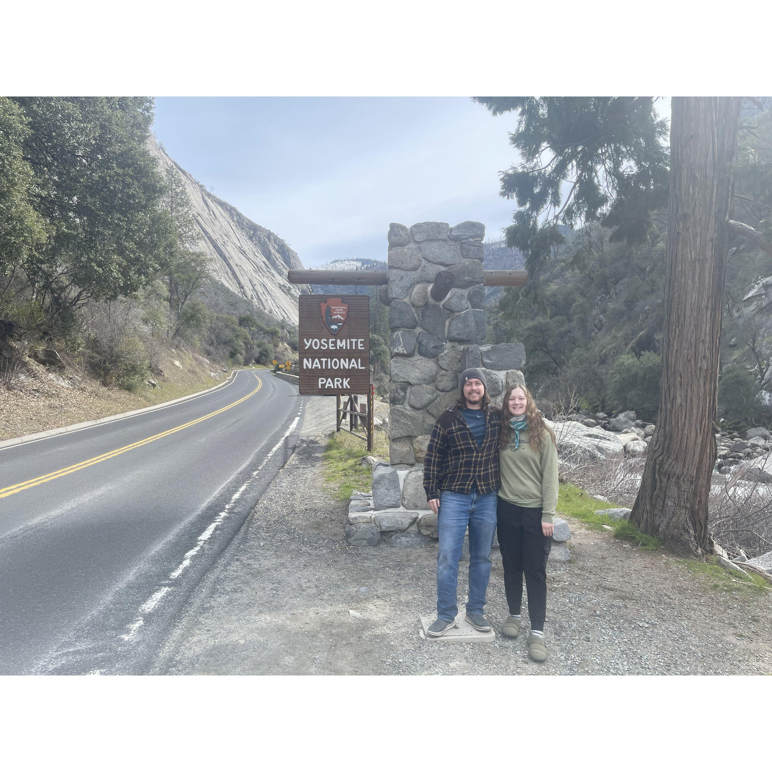 Our first trip to Yosemite, in the wintertime. It was VERY cold and we camped outside! The snow made everything so quiet and it was very peaceful.