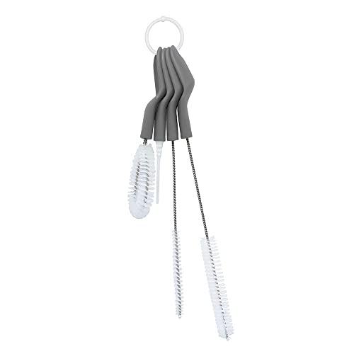 Full Circle Green Little Sipper Bottle and Straw Detail Cleaning Brush Set, One Size, Grey