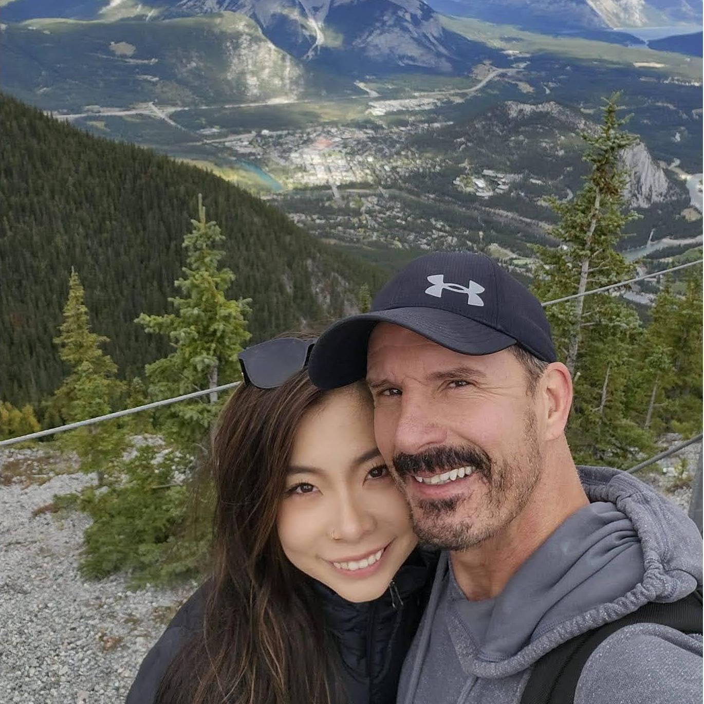 First trip together to Gary's home country! Beautiful view from Banff