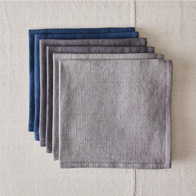 Essential Multicolor Set of 6 Cotton Napkins