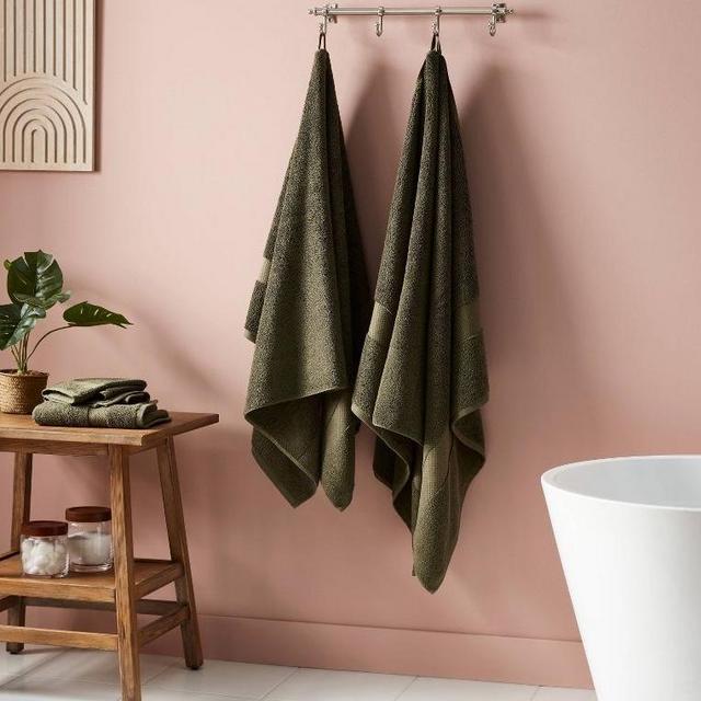 Dark Green Performance Plus Bath Towel - Threshold™
