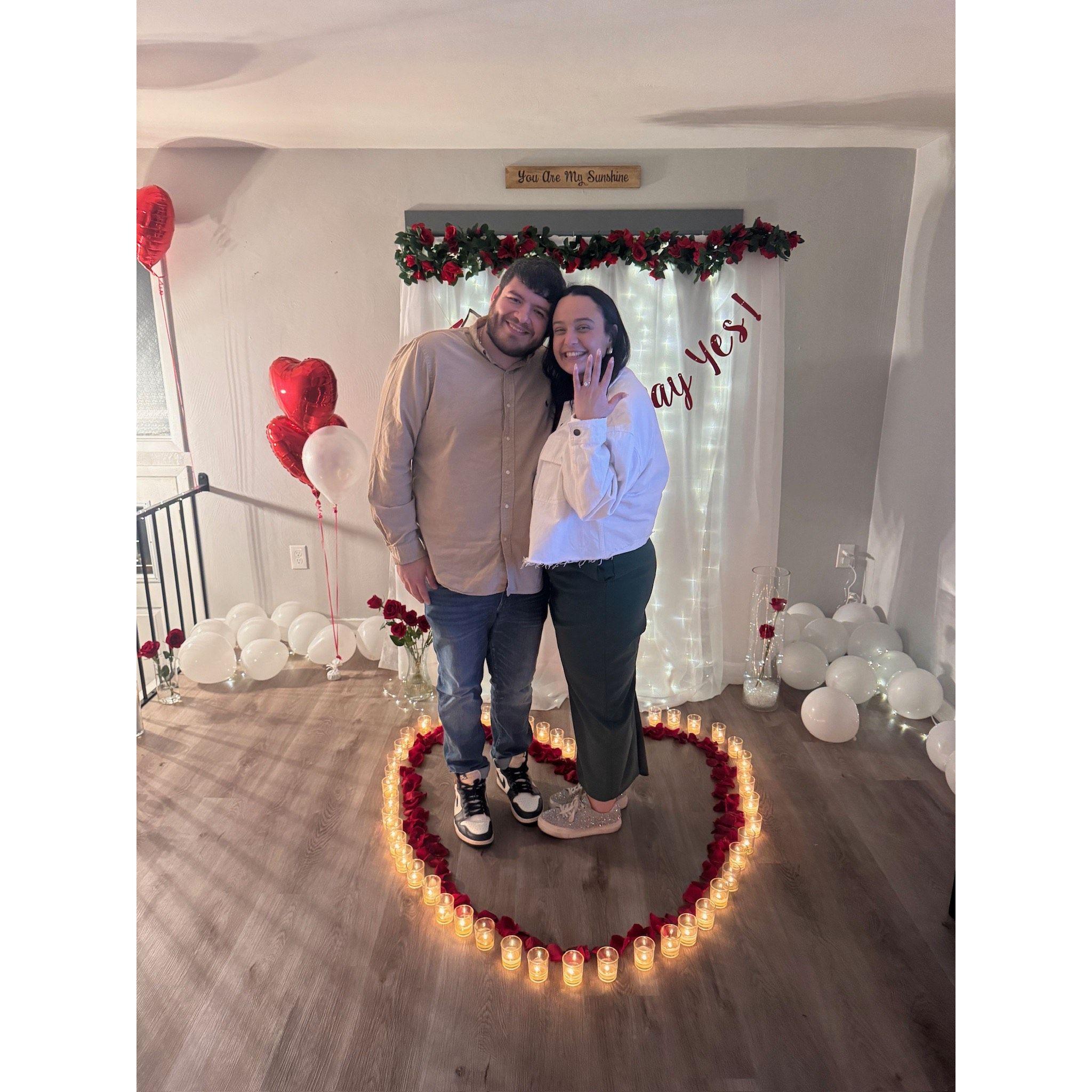 The night we got engaged! 11/2/24