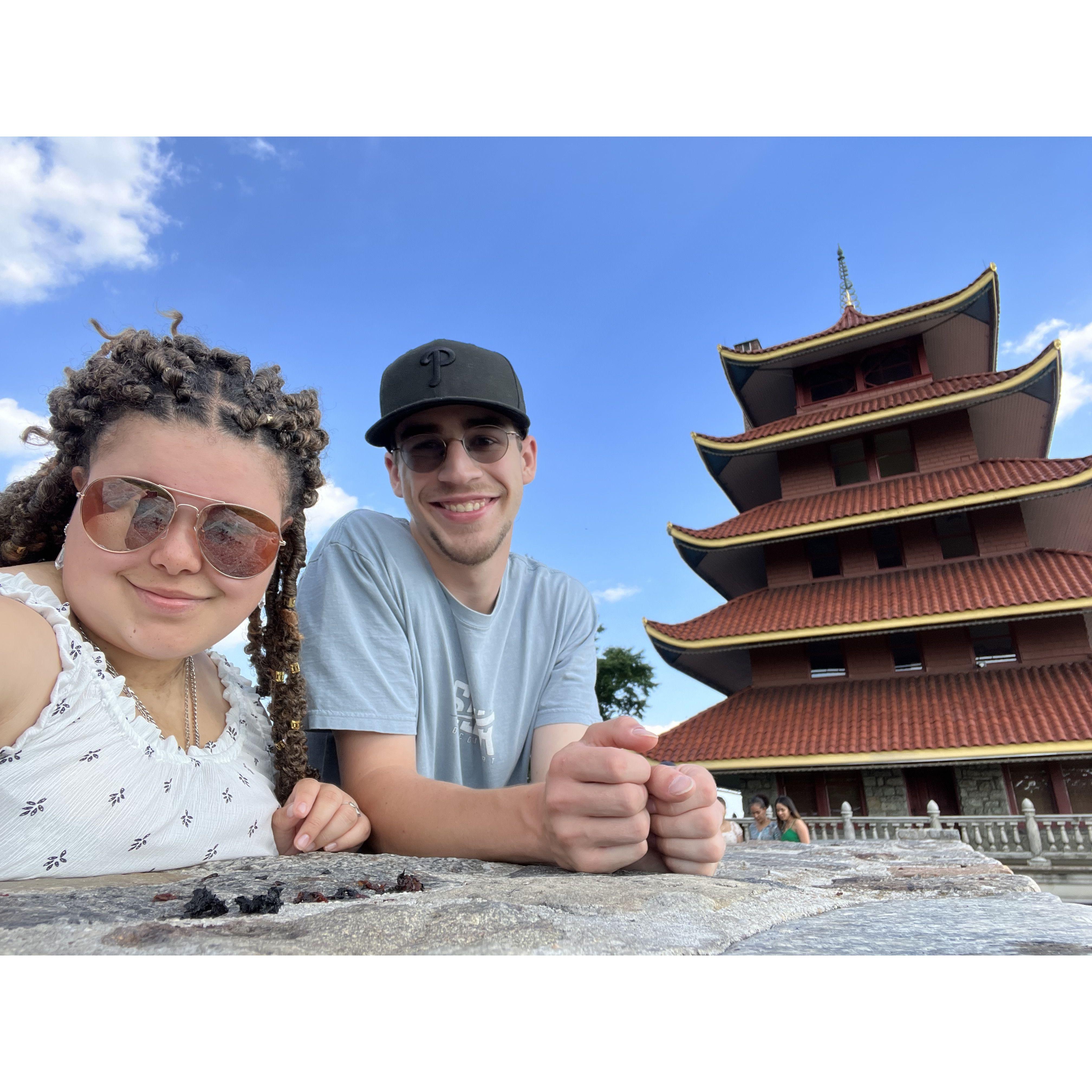 The first time we saw the Reading Pagoda in Reading, PA! Absolutley beautiful at night.