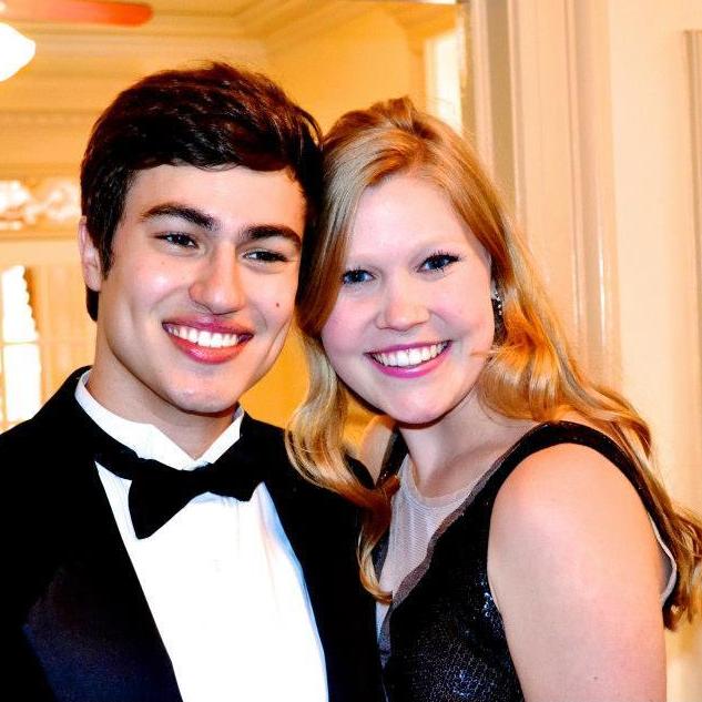 Caleigh's sorority formal in 2012.