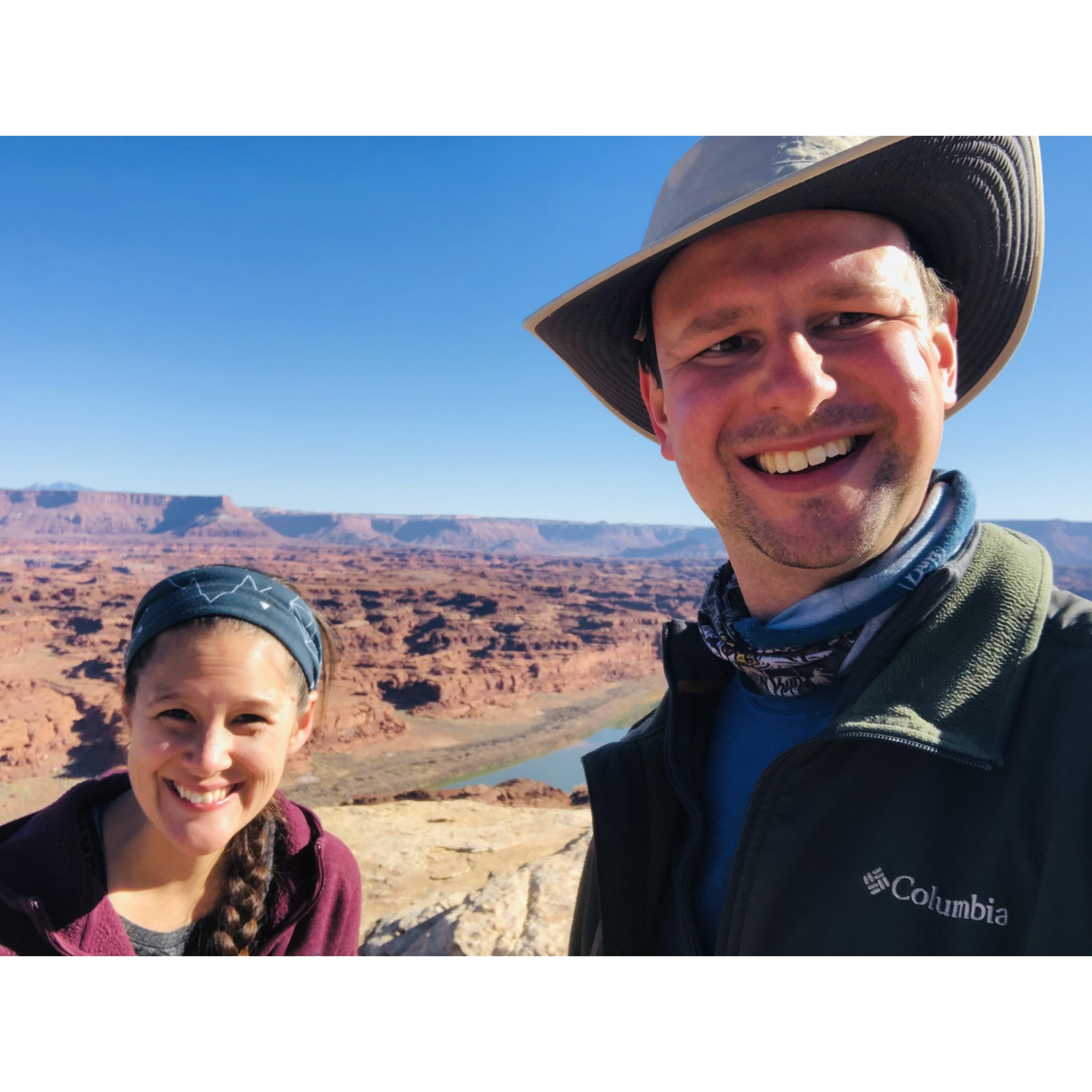 While living in CO we've enjoyed traveling to Utah and visiting Arches, Capitol Reef and incredible Canyonlands National Parks! This picture is from Gooseberry Canyon in Canyonlands, 11/2021.