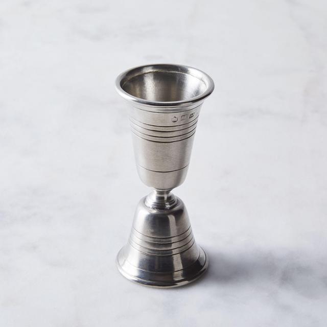 Italian Pewter Barware Double Jigger