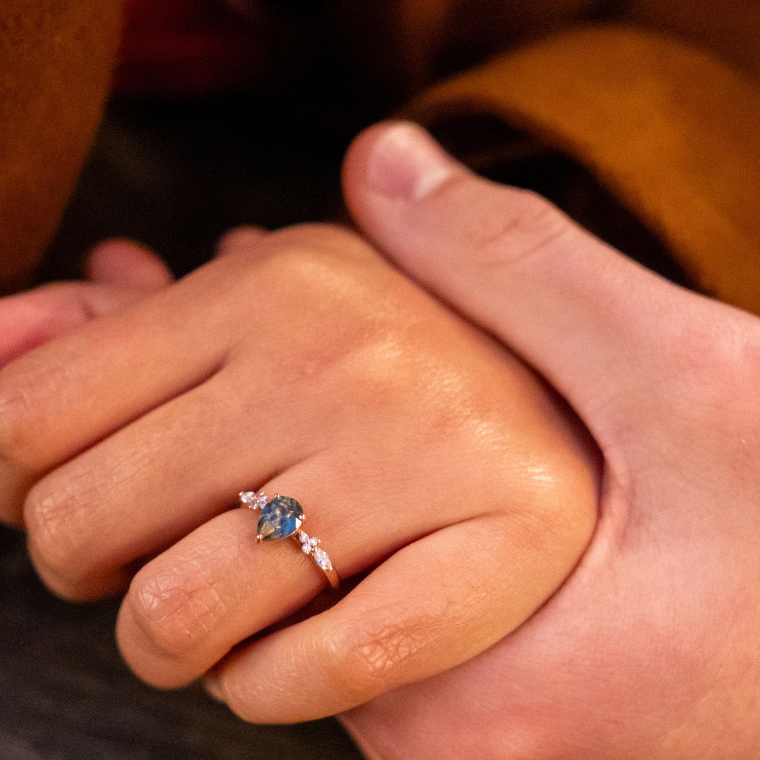 Truly can't wait to spend forever together (Zara wanted to caption this "one ring to rule them all")