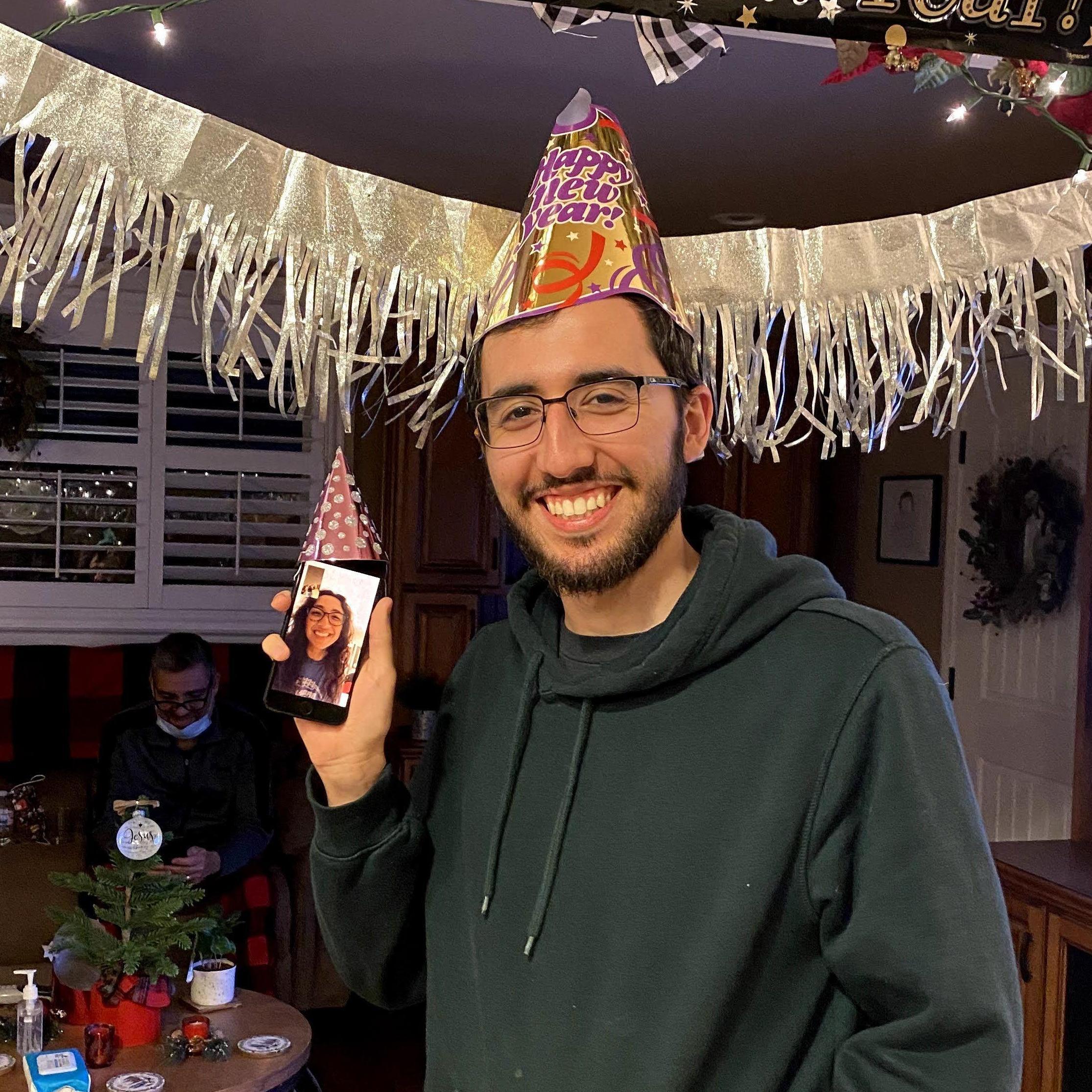 New Years Eve, 2020 heading into 2021 both with Covid haha