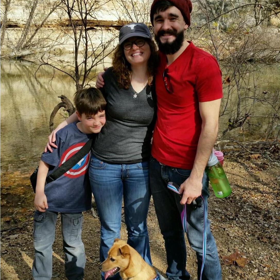 Christmas hike at the greenbelt, Austin, 2016
