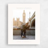 Beige Wedding Save the Date - Bayeux Photo
