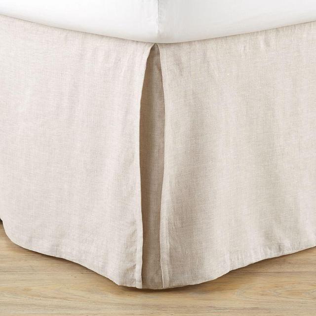 18" Belgian Flax Linen Bedskirt, Queen