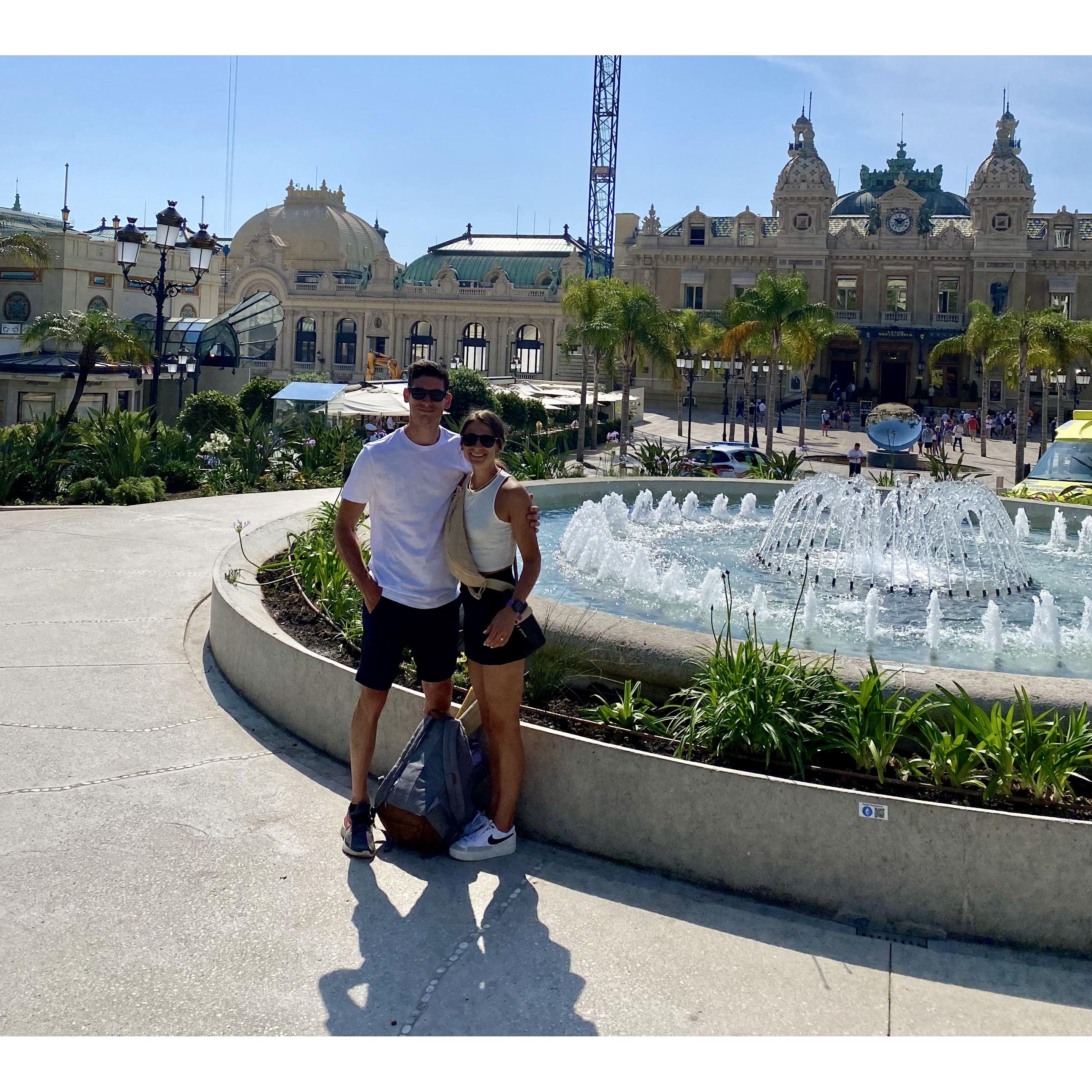 In front of Monte Carlos Casino- Monaco
