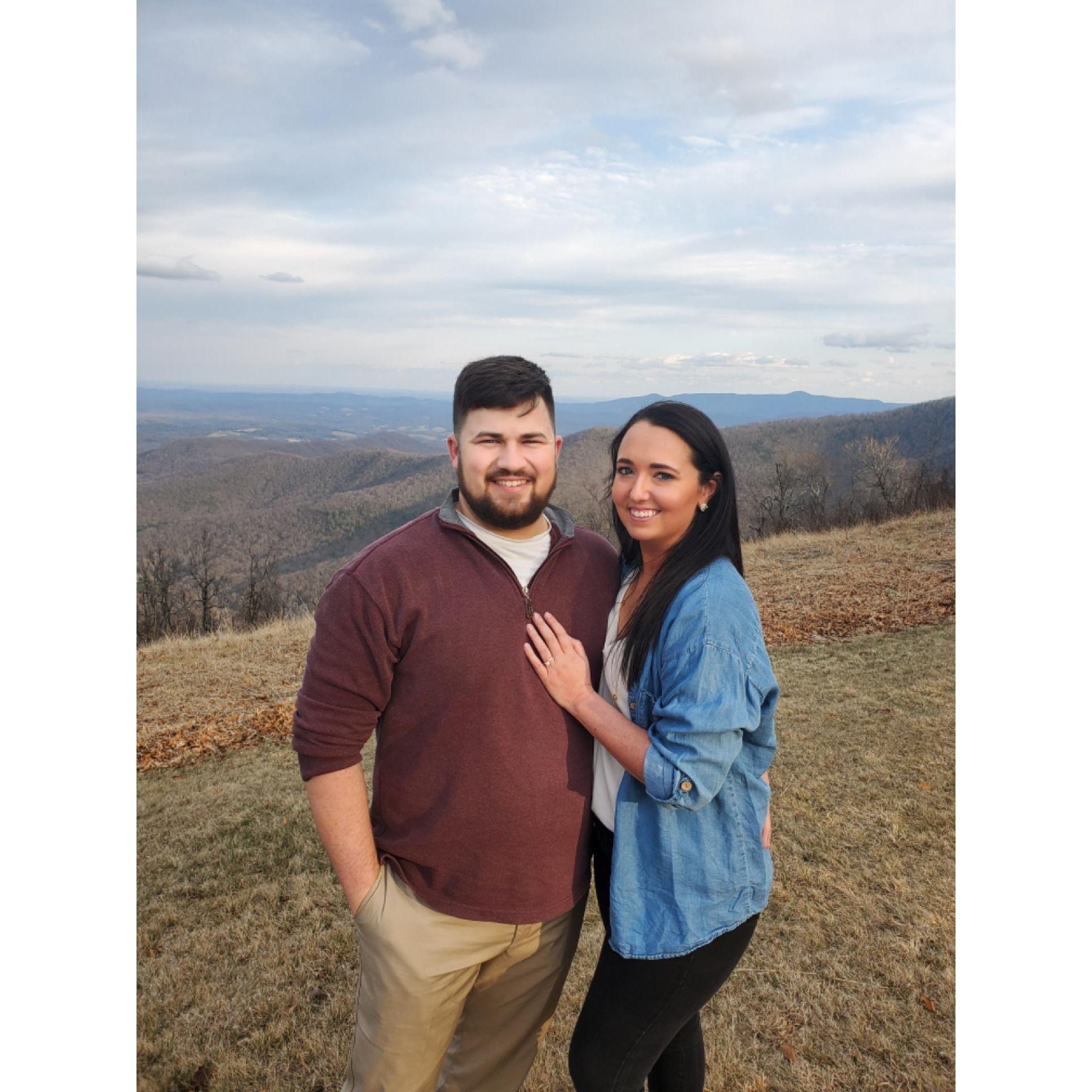 Where he proposed, Rocky Knob, Virginia