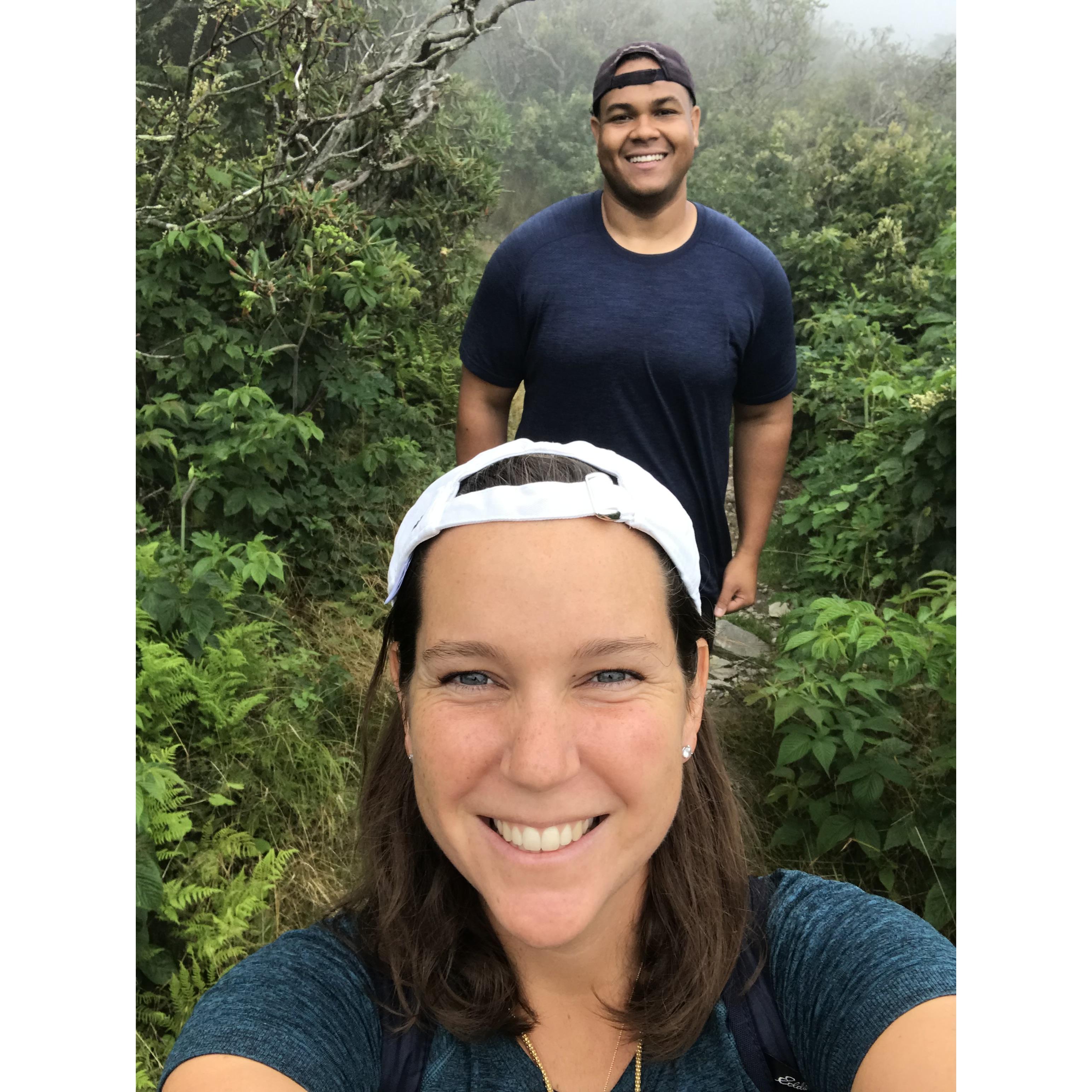 Rare sighting of Ryan smiling while on a hike... well actually it was a 0.5 mile nature walk