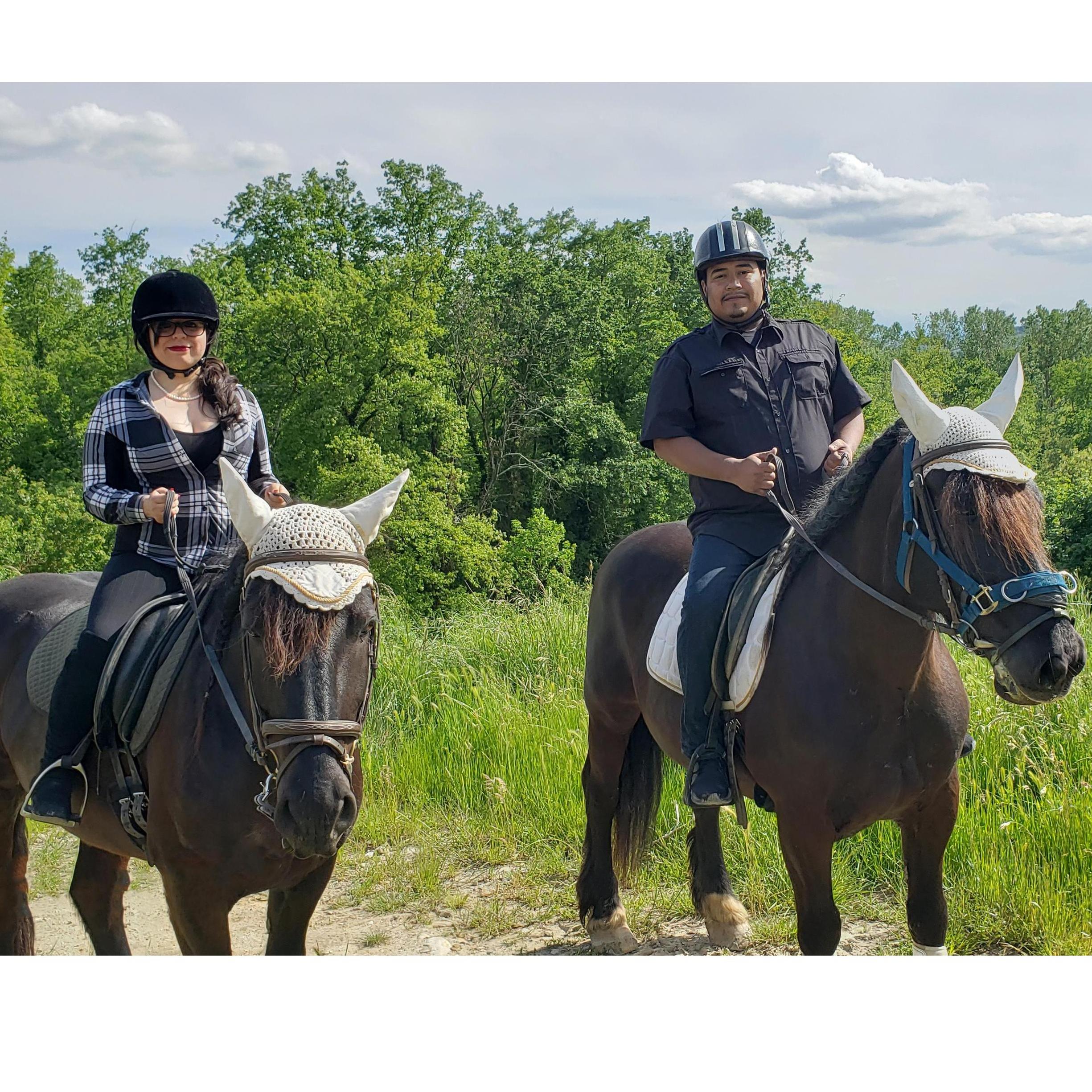 RIding Horses in Tuscany
