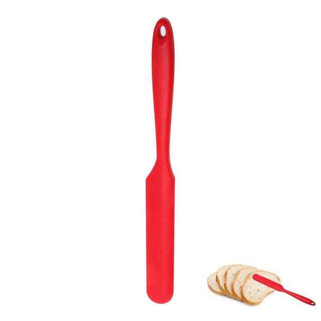 Jar Spatula, Silicone Jar Scraper with Long Handle, Jam Spreader for Peanut Butter, Kitchen Spatula for Baking and Cake Icing, Kitchen Must Have Small Silicone Spatula, Jar Blender