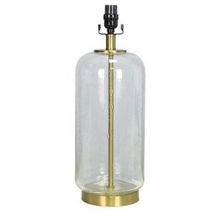 Bubble Glass with Brass Detail Large Lamp Base Clear Lamp Only - Threshold™