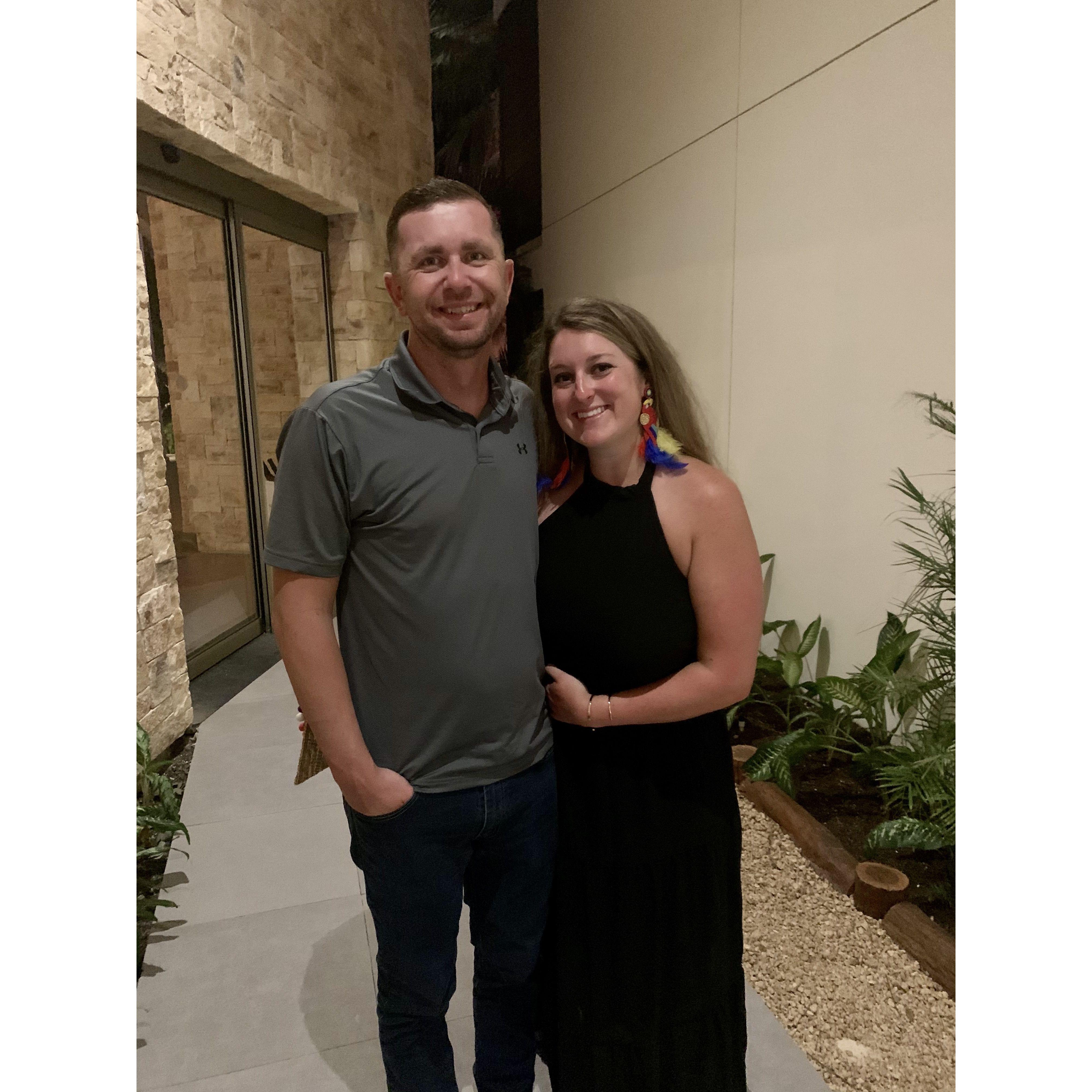 Before dinner in Cancun