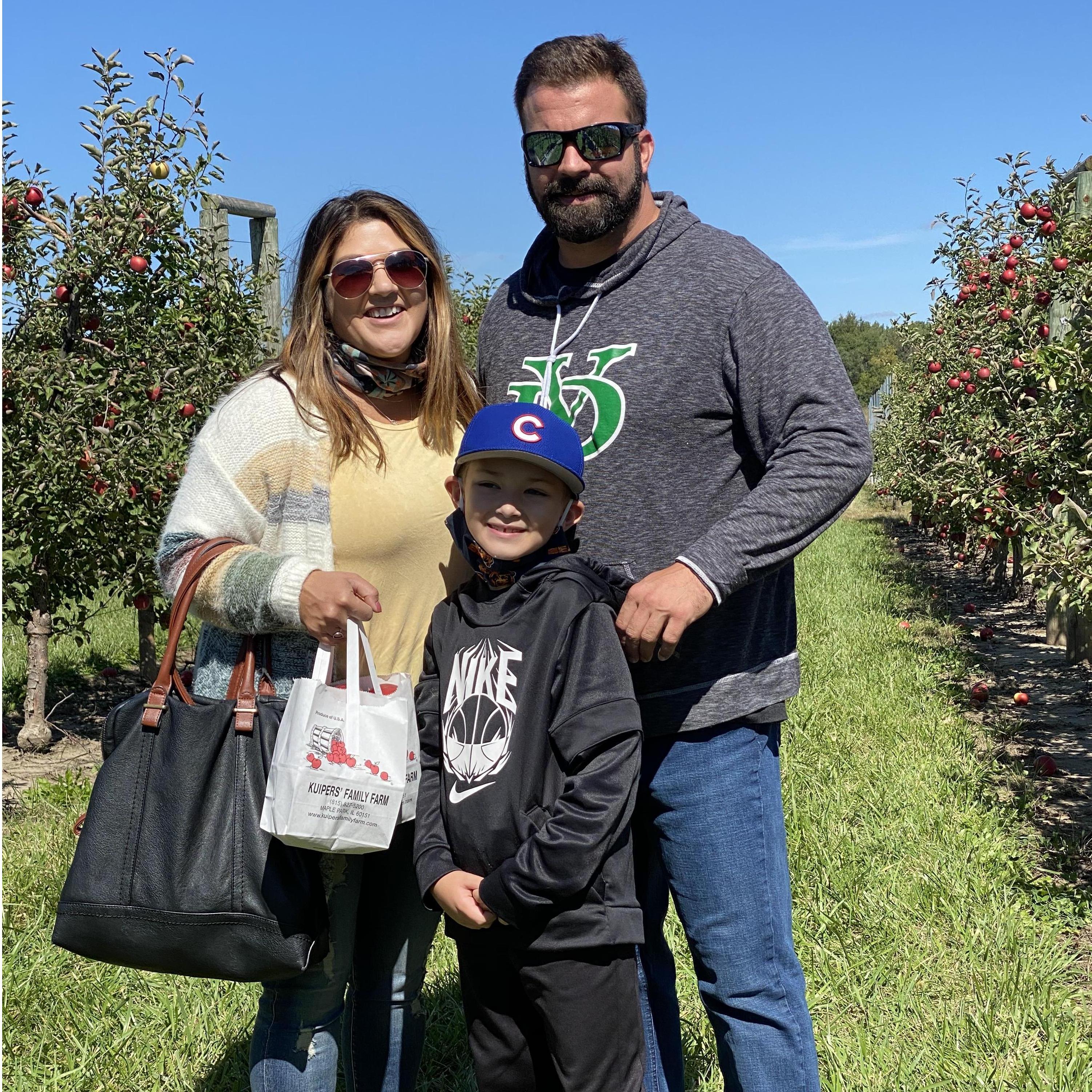 Takin' Nick Apple Picking for the 1st time 
September 2020