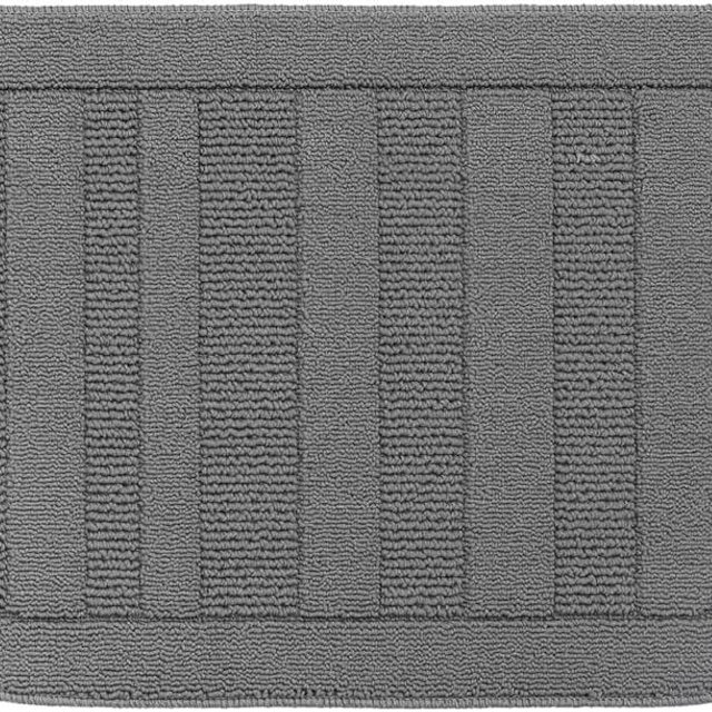 BEQHAUSE 24x36 Inch Kitchen Rug Mat, Durable Anti-Slip Absorbent Dirt-Resistant Kitchen Rug Pet Mat Machine Washable (Grey)