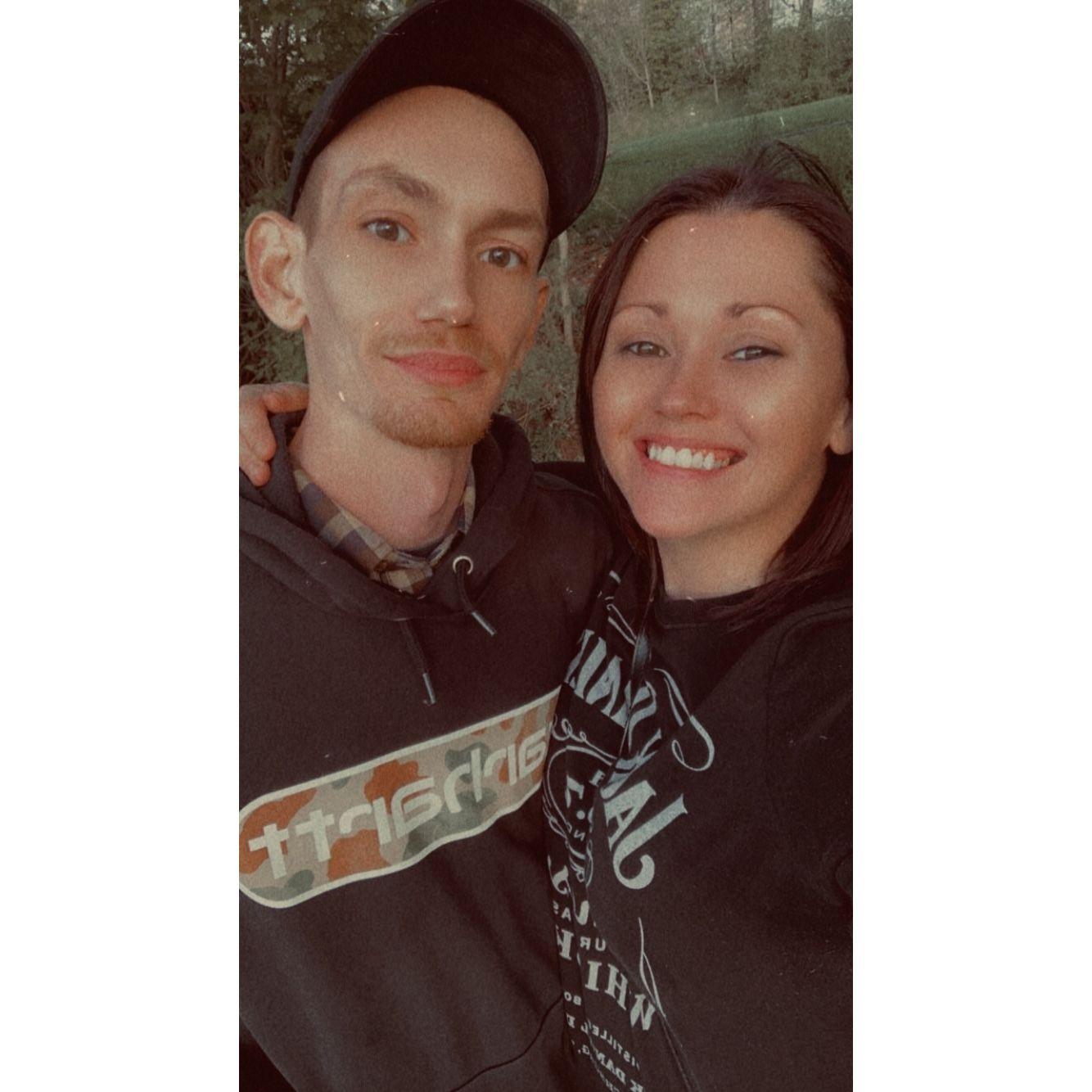 Our first photo together for my (Becca) first visit to Niagara Falls, NY.