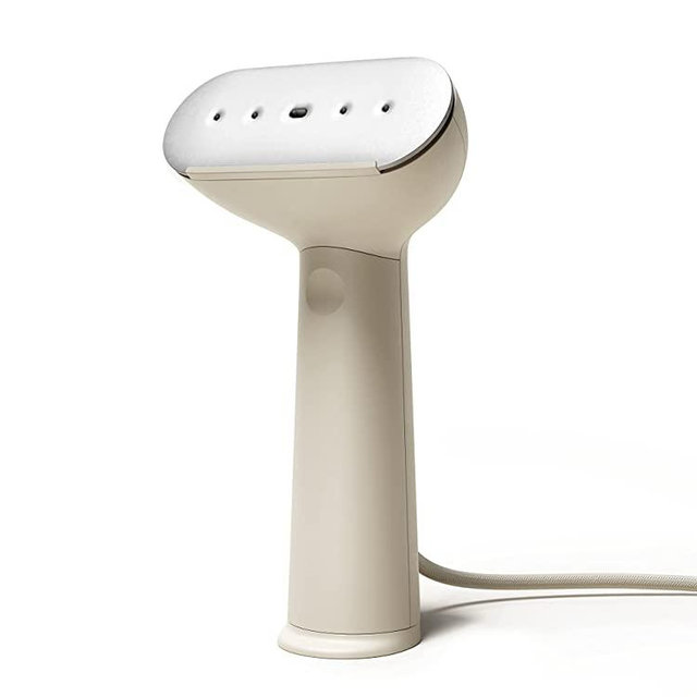 STEAMERY Cirrus No.3 Travel Steamer - Steam Cleans Clothing, Delicates, and Fabrics (Sand)