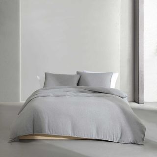 Modern Melange Cotton 3-Piece Duvet Set