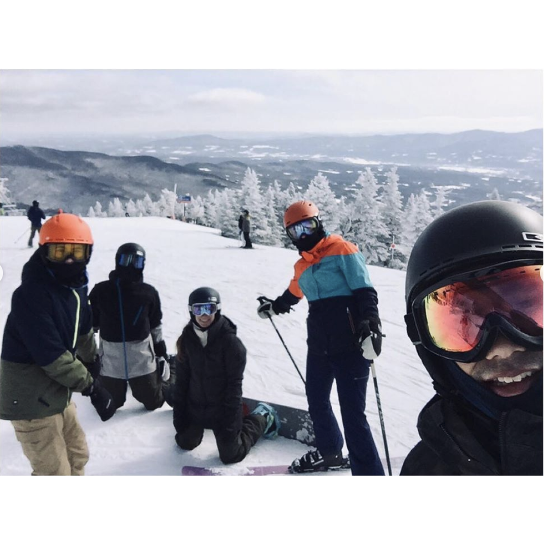 Shredding with friends. This is what life is about. Stowe, VT