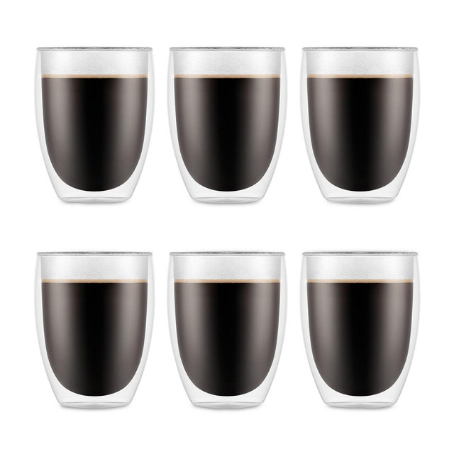 Bodum Pavina Double Wall Glasses, Set of 6