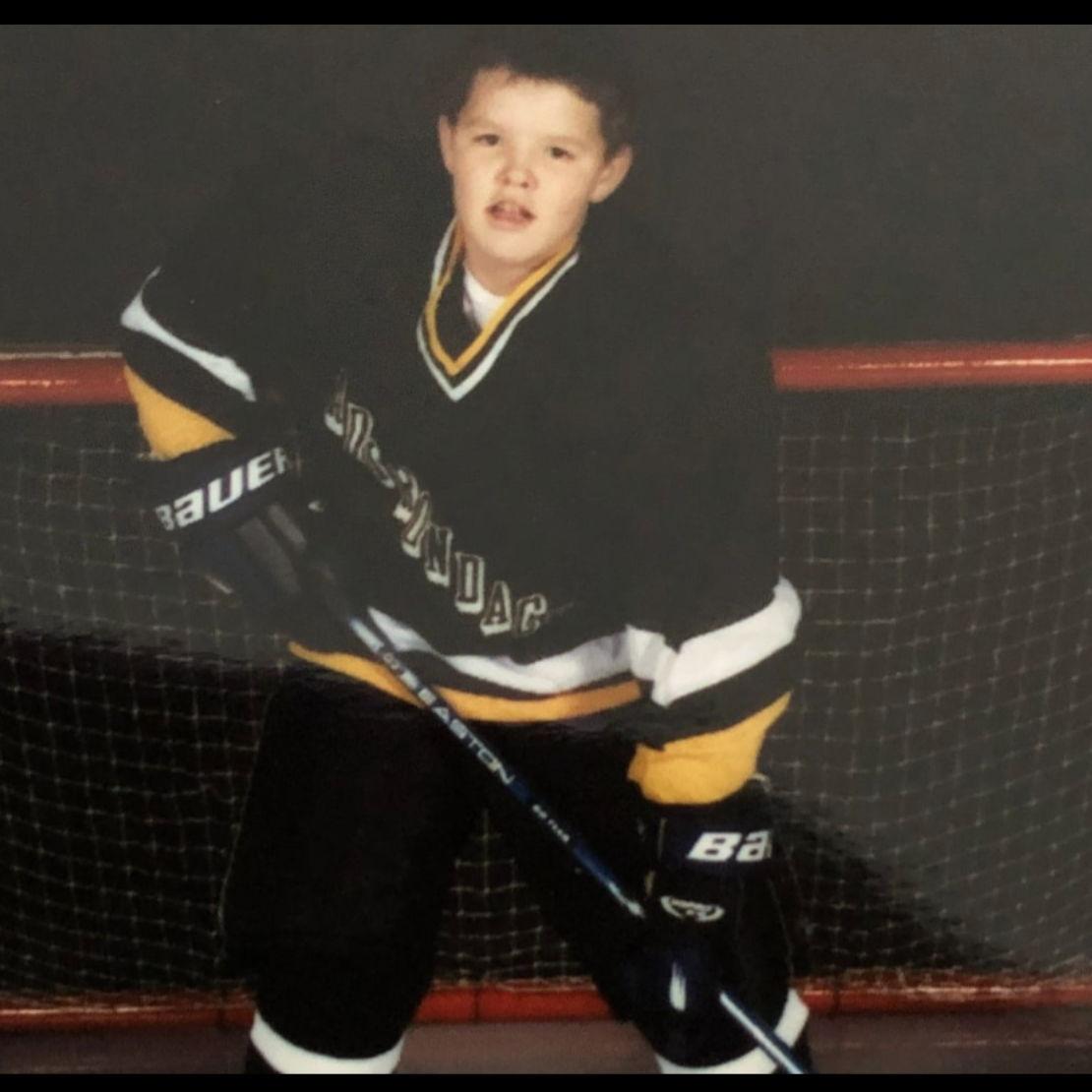 Scott's hockey days.