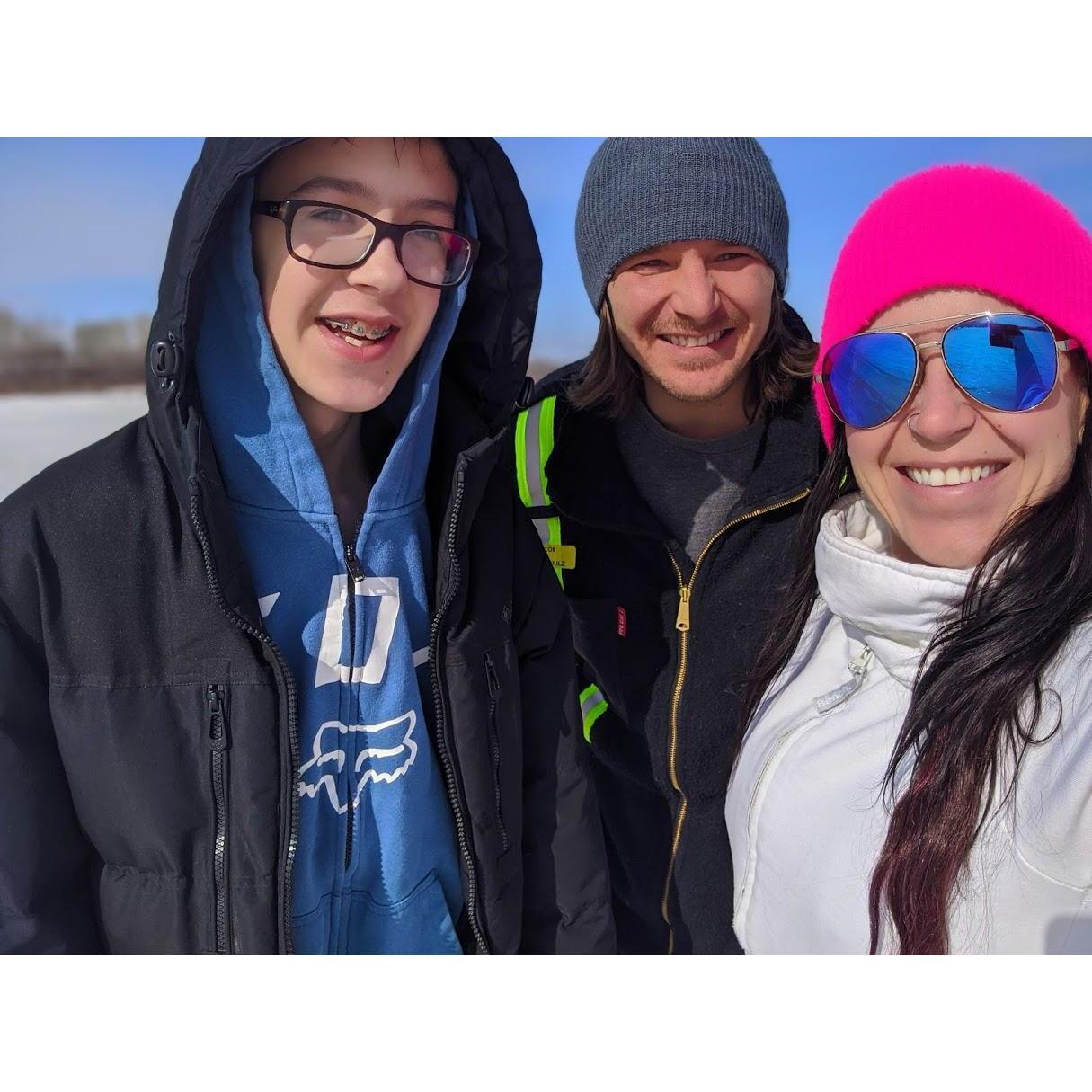 Out exploring with Gage, Winter 2019
