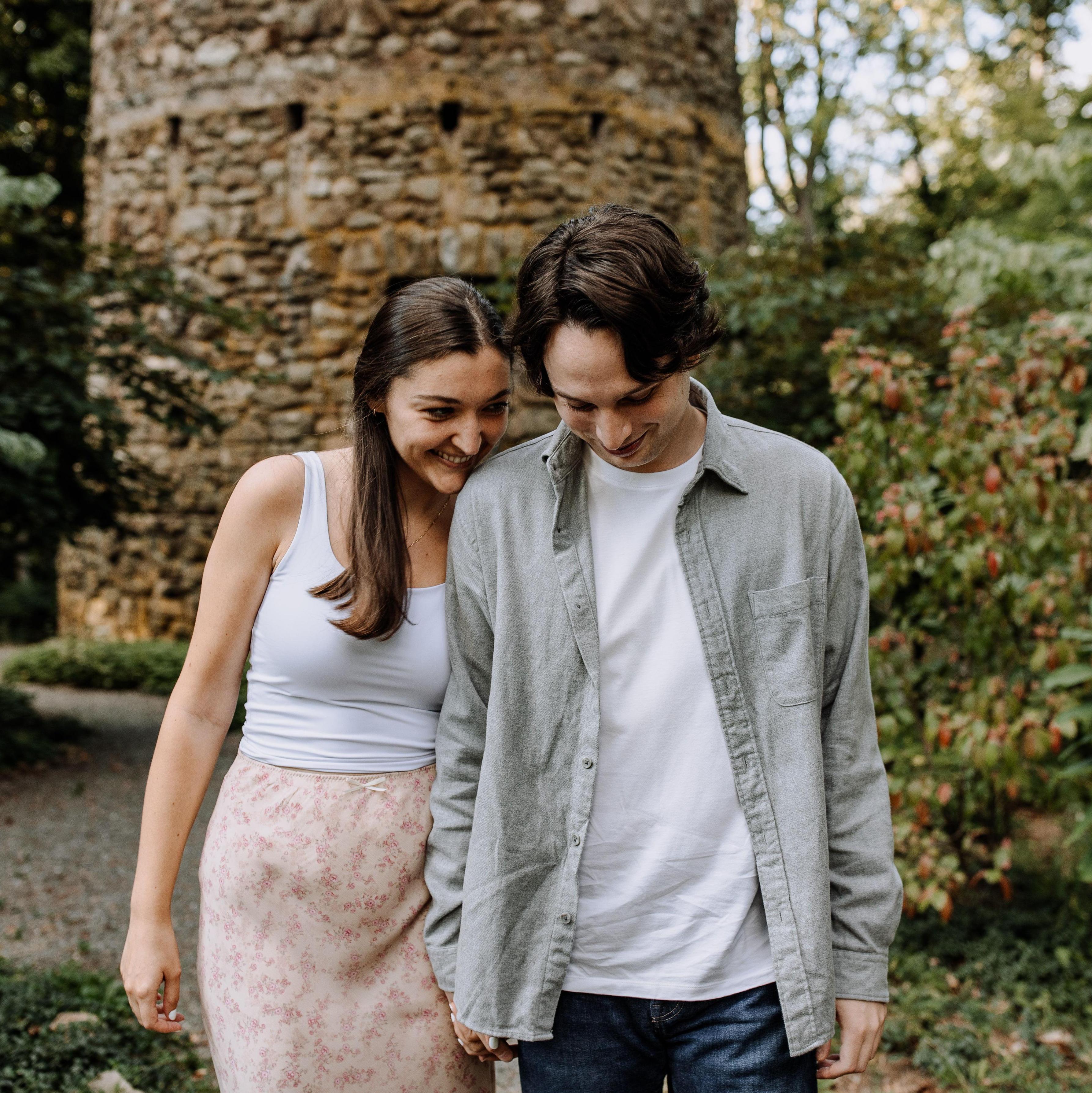 Our engagement session at Cross Estate Gardens!