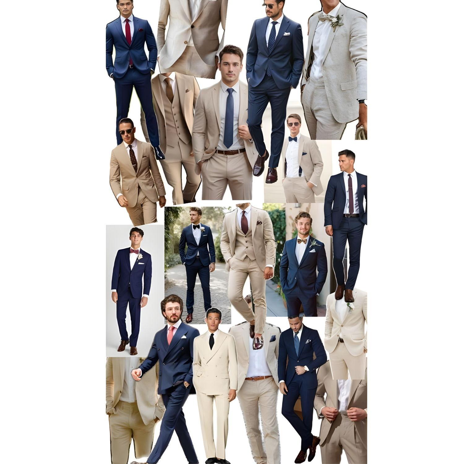 Boys, suit up for our big Boda day! Wear Beige or Navy Blue. Add a tie or bowtie to complete your look.