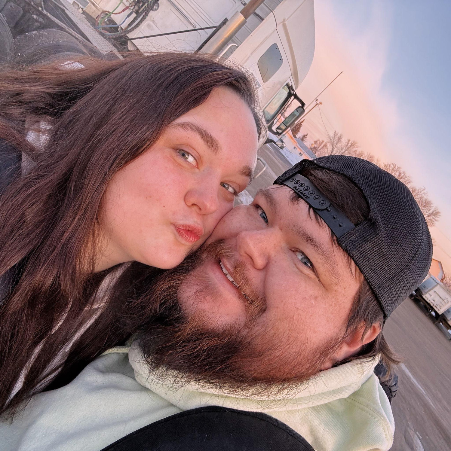 Our first picture of us together.