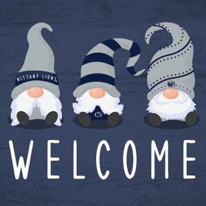 Penn State Nittany Lions 10'' x 10'' Welcome Gnomes Sign