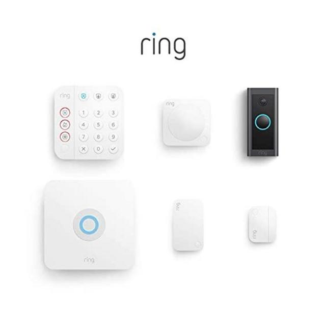 Ring Alarm 5-Piece Kit (2nd Gen) bundle with Ring Video Doorbell Wired