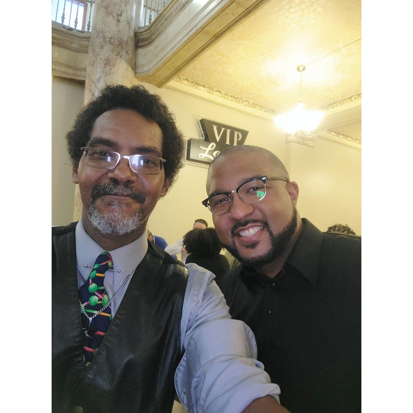 Anthony and Gary Mayor, Eddie Melton at the first brainstorming session to revitalize downtown Gary!