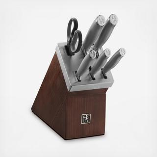 Modernist 7-Piece Self-Sharpening Knife Block Set