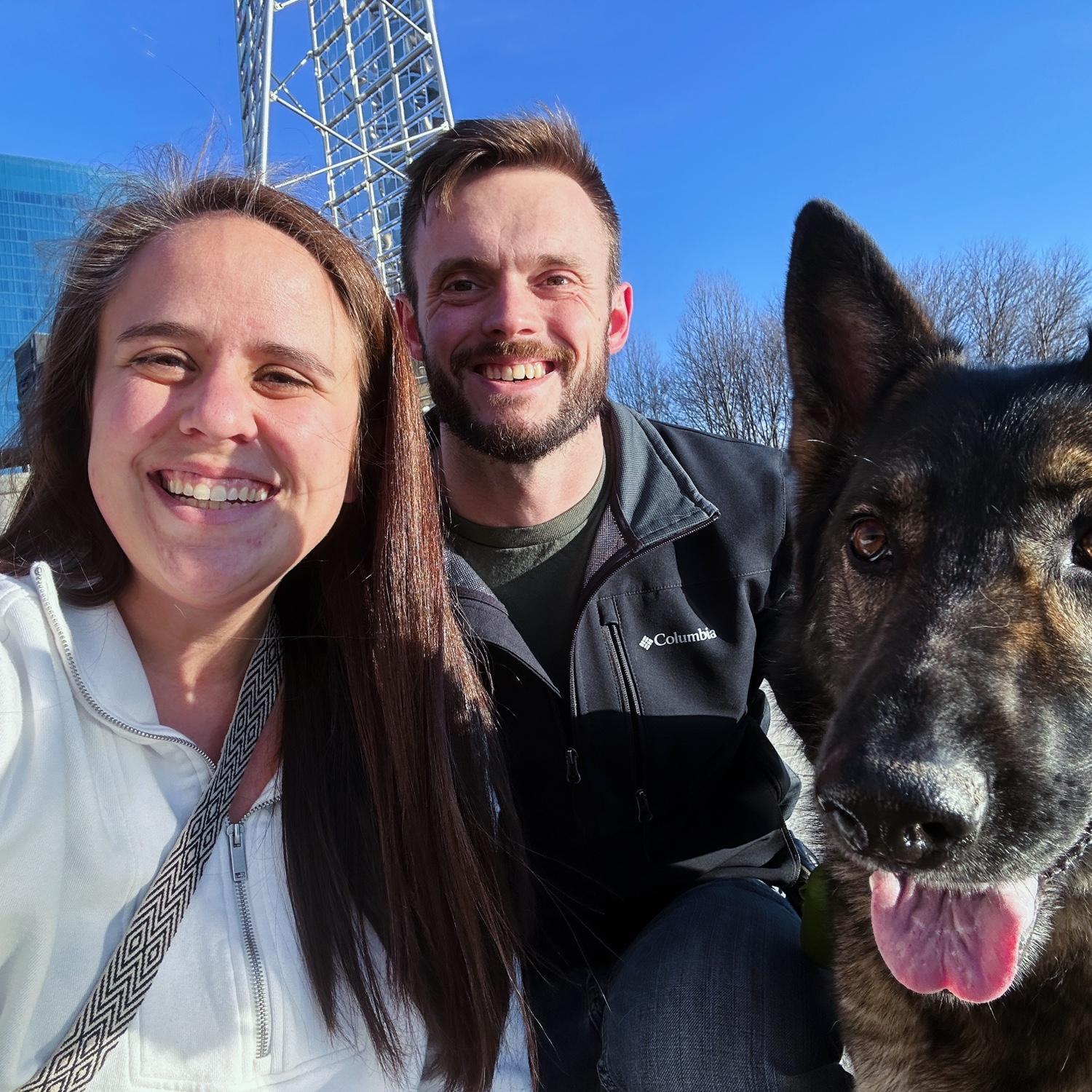 Introduced Thom and his dog Lotus to the Canal Walk in Indy