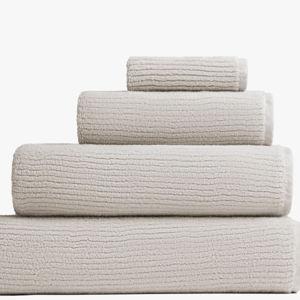 Soft Rib Bath Towel (Bone)