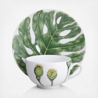 Ikebana Teacup & Saucer