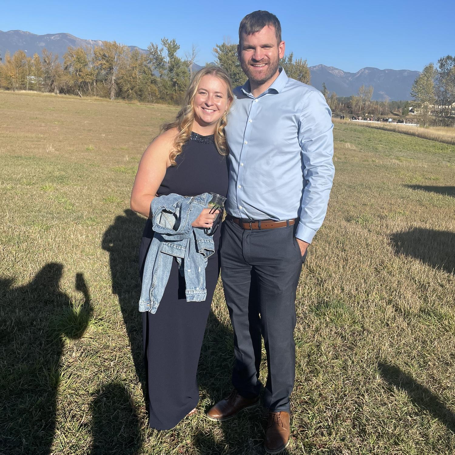 At a wedding in Kalispell, MT.