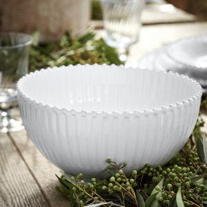 COSTA NOVA White Pearl Serving Bowl