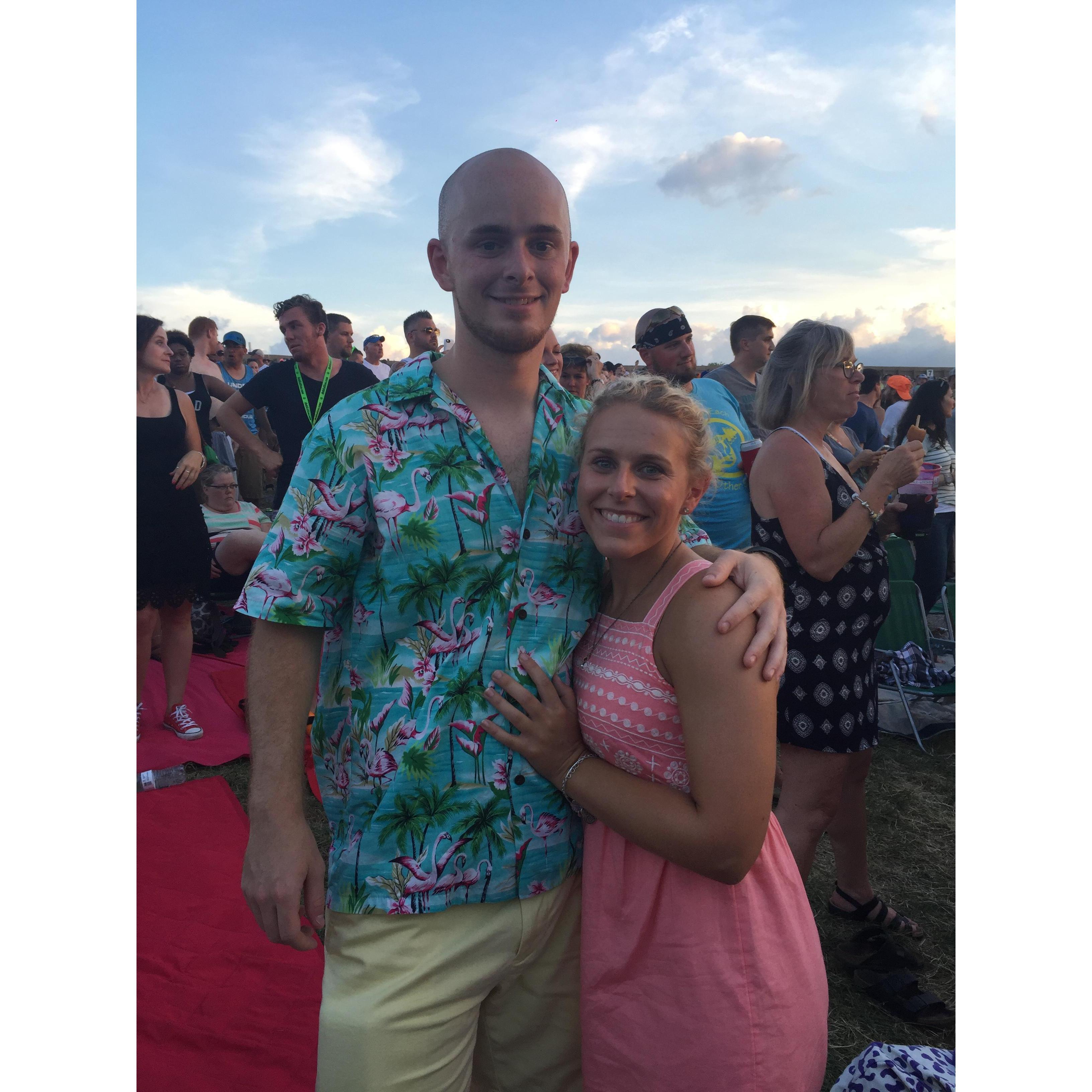 Dave Matthews Band was our first concert together