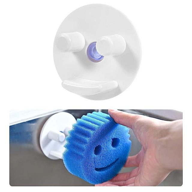 Scrub Sponge Holder for Kitchen Sink - Suction Cup Sponges Holder - Sink Sponge Caddy Organizer Daddy Holder (1 Pack)