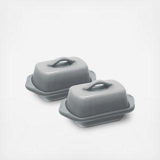 Mini Butter Dish, Set of 2