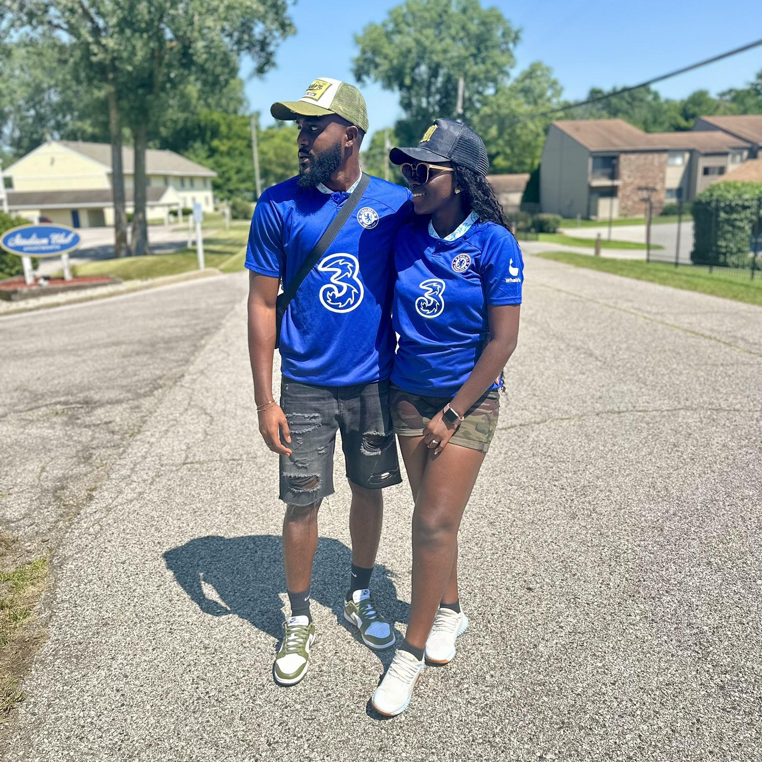 We had a fun and memorable experience going to watch a Chelsea game in person. Even though she’s not a Chelsea fan, she wore the jersey to support me, making it a special moment. Unfortunately, Chelsea lost, but it didn’t take away from the excitement of sharing that experience together. It was just another adventure in our story, filled with laughter and unforgettable memories!