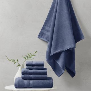 Plume Antimicrobial 6-Piece Feather Touch Towel Set