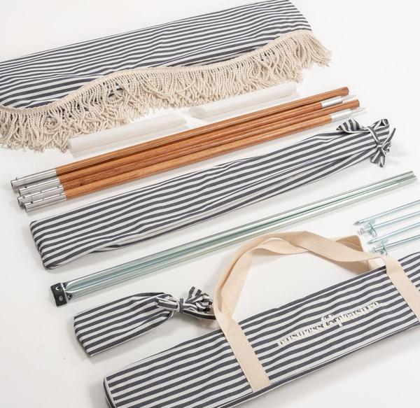 The Premium Beach Tent - Lauren's Navy Stripe